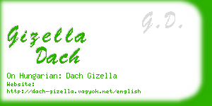 gizella dach business card
